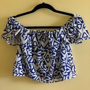 Printed Off the Shoulder Top